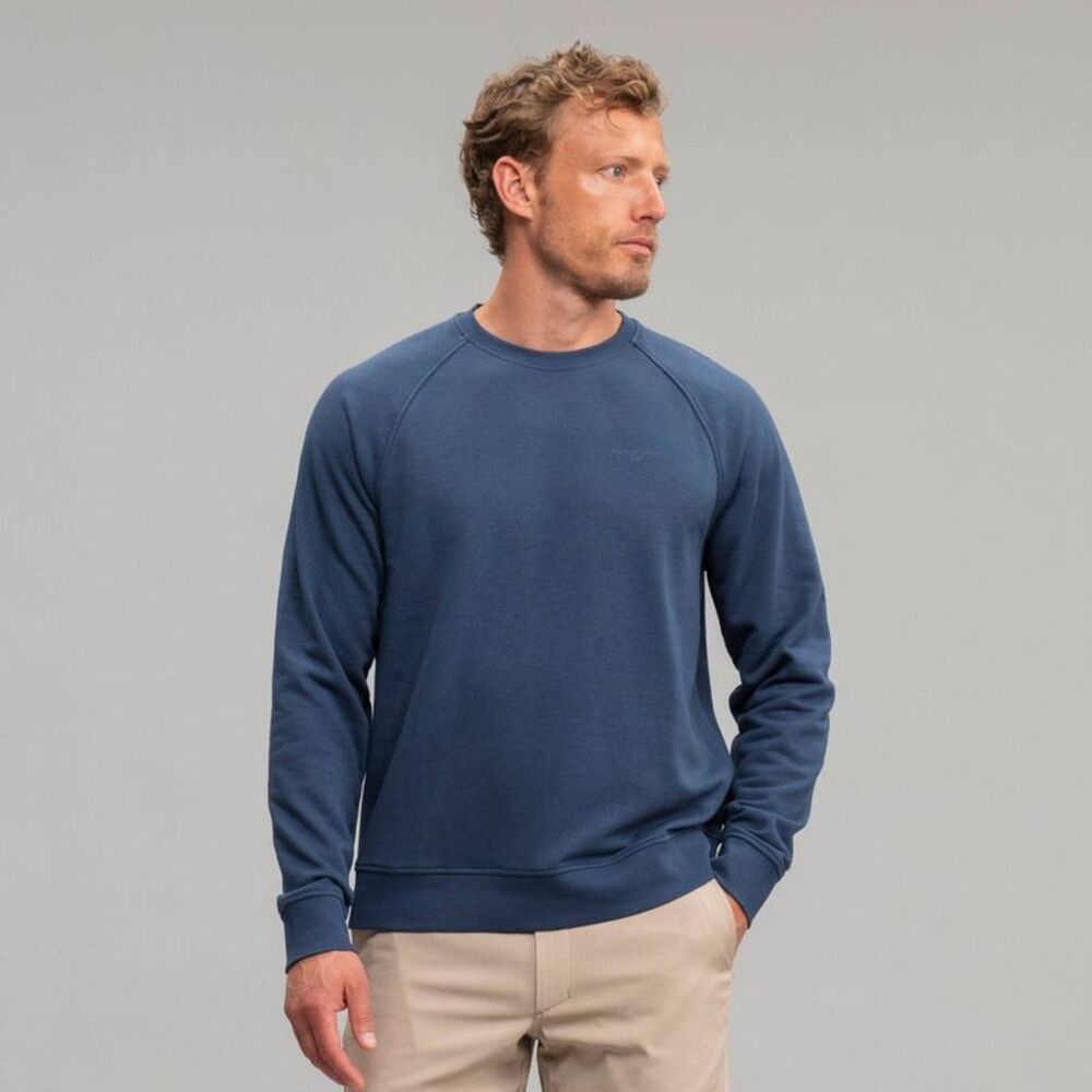 Richer Poorer Men's French Terry Crewneck Sweatshirt - Navy Blue L